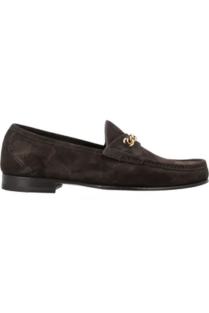 Tom Ford Chain Suede Loafers