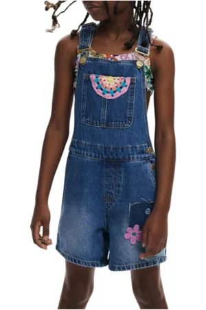 Desigual Jumpsuits, female, , 14 Y, Denim Overall Style for Girls