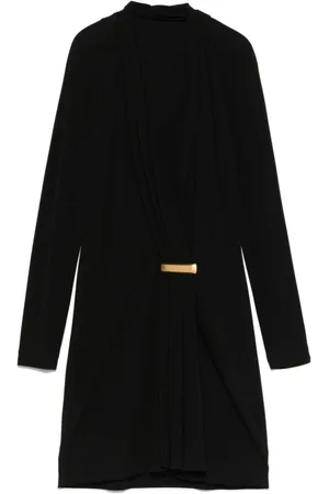 Tom Ford Short Dresses, female, , XS, V-Neck Long Sleeve Cocktail Dress