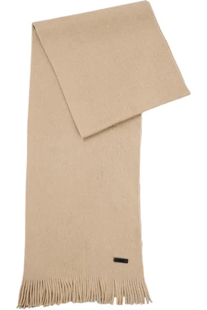 HUGO BOSS Winter Scarves, male, , ONE SIZE, Wool Scarf with Fringes