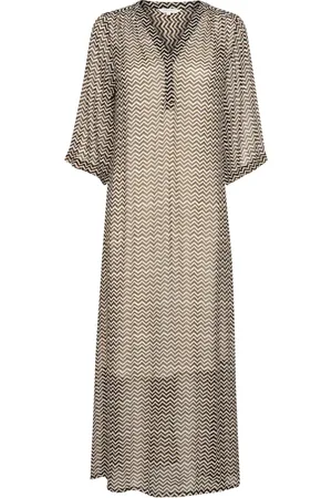 Part Two Black Zig Zag Print Dress