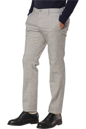Masons Suit Trousers, male, , L, Chino Trousers with Glen Check Pattern