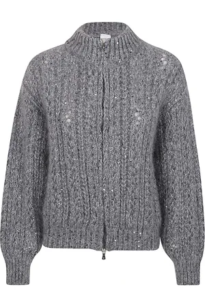ELEVENTY Sequin Bomber Jumper