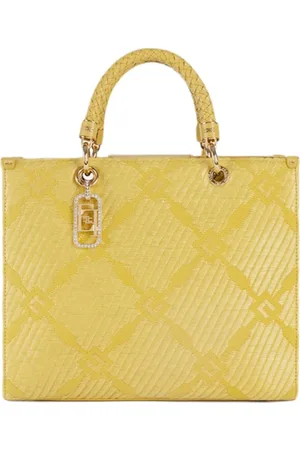 Elisabetta Franchi Gold Metal Accessory Shoulder Bag
