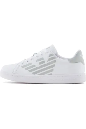 Emporio Armani Kids Eco-Leather Lace Trainers