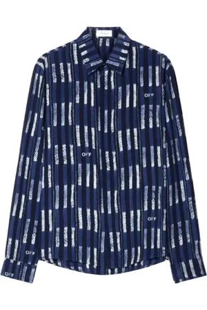 OFF-WHITE Silk Logo Print Shirt