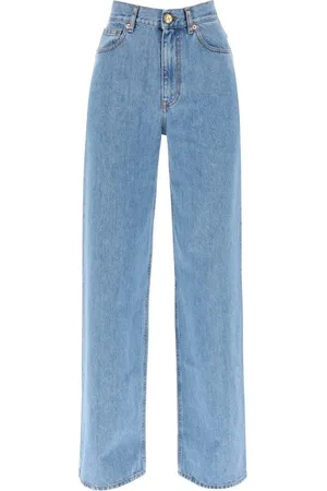 Blazé Milano Wide Leg Jeans with Classic-Washed Denim