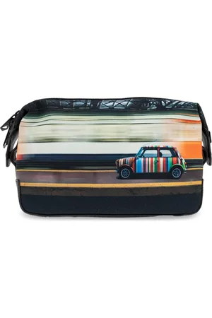 Paul Smith Toilet Bags, male, , ONE SIZE, Cosmetic bag with colourful print