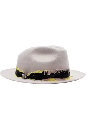 Zadig & Voltaire Hats, female, , M, Foulard Hat with Skull Bead and Feathers