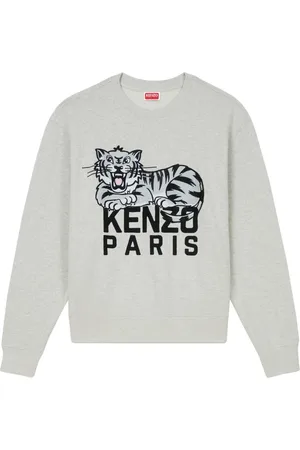 Kenzo Sweatshirts, male, , L, Embroidered Crewneck Sweatshirt
