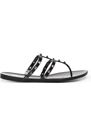 VALENTINO GARAVANI Rockstud PVC Thong Sandals