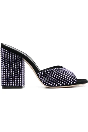 PARIS TEXAS Heeled Mules, female, , 4 1/2 UK, Sabot with crystals