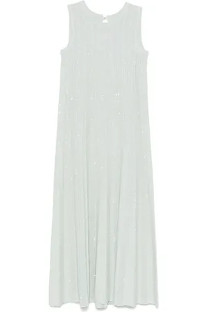 D.EXTERIOR Midi Dresses, female, , S, Chevron Knit Dress Sleeveless