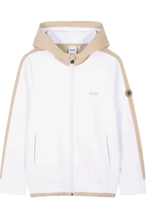 HUGO BOSS Sweatshirts, male, , 4 Y, Logo Zip Up Top Ss2025