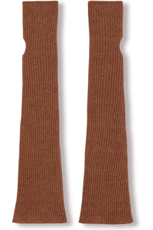 Cortana Diandra, baby alpaca, cashmere and silk burgundy arm warmers