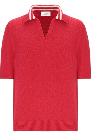LANEUS V-neck Knitwear, male, , L, Cotton yarn polo