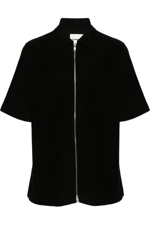 Jil Sander Short Sleeve Shirts, male, , L, Zip Shirt