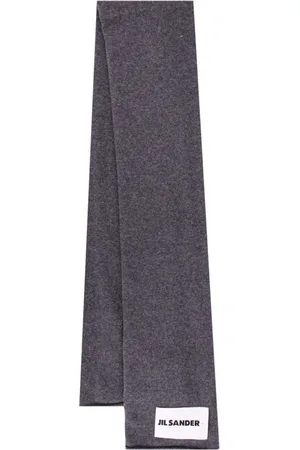 Jil Sander Winter Scarves, male, , ONE SIZE, Luxurious Grey Cashmere Scarf