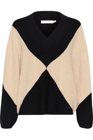 INWEAR V-neck Knitwear, female, , S, Intarsia Pullover Jumper