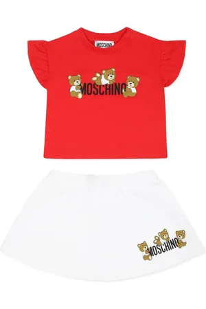 Moschino Sets, female, , 18 M, Kids Sporty Set Blouse + Skirt