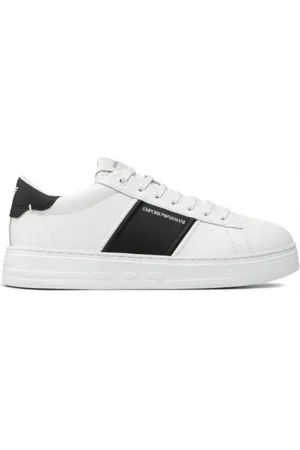 Emporio Armani Sneakers, male, , 8 UK, Trainers with Logo Branding