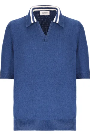 LANEUS V-neck Knitwear, male, , XL, Cotton yarn polo