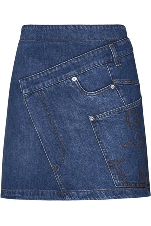 J.W.Anderson Denim Skirts, female, , 2XS, Twisted Mini Denim Skirt