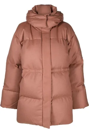 Joseph Winter Jackets, female, , S, Beige Puffer & Down Wool Coat
