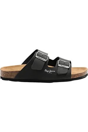 Pepe Jeans Sliders, male, , 6 UK, Double Velour Bio Sandals