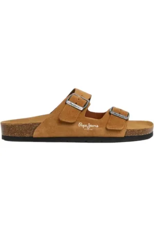 Pepe Jeans Comfortable Suede Sandals with Cork Midsole