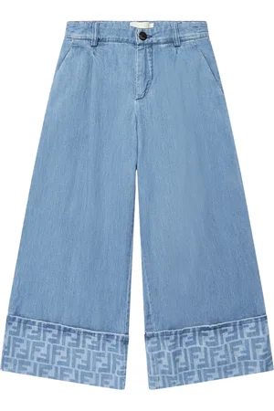 Fendi Jeans, female, , 4 Y, Wide Leg Jeans for Girls