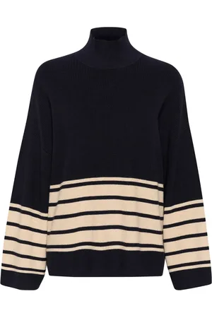 INWEAR Turtlenecks, female, , S, Striped Pullover Jumper
