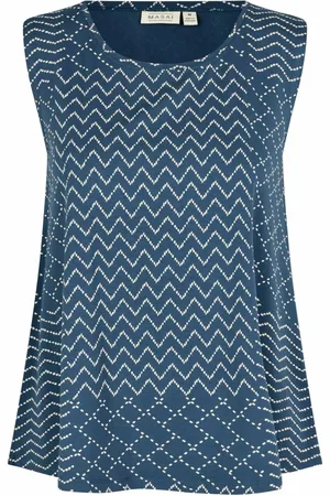 Masai Printed Top Sargasso Sea
