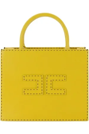 Elisabetta Franchi Small Tote With Contrast Stitching