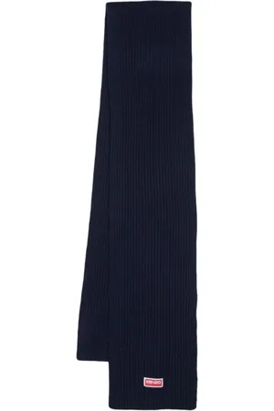 Kenzo Winter Scarves, male, , ONE SIZE, Tag Wool Scarf