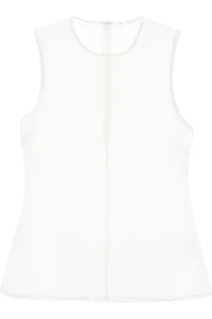 Ami Ami Alexandre Mattiussi Sleeveless Silk Top In