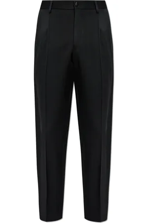 Dolce & Gabbana Suit Trousers, male, , XL, Wool tuxedo trousers