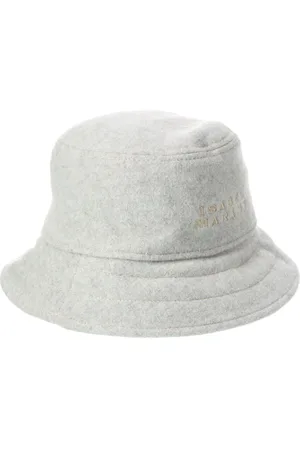 Isabel Marant Hats, female, , 58 CM, Giorgia Wool Felt Logo Bucket Hat