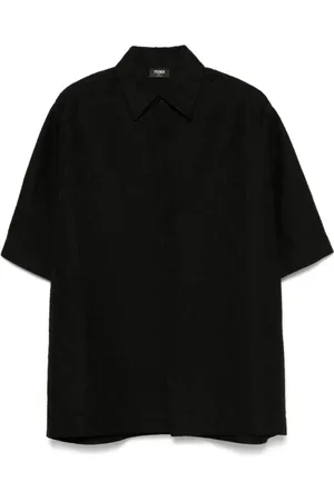 Fendi Short Sleeve Shirts, male, , S, Classic Short Sleeve Blouse