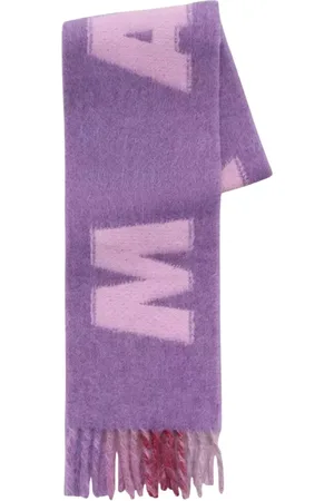 Marni Winter Scarves, female, , ONE SIZE, Fringed Scarf with Logo