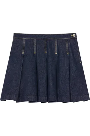 Kenzo Denim Skirts, female, , W27, Pleated Mini Skirt