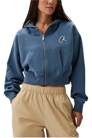 Calvin Klein Zip-throughs, female, , L, Embroidered CK Zip Hoodie
