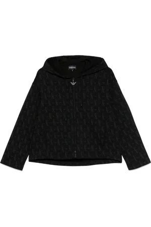 Emporio Armani Hoodies, female, , 2XS, Jumpers with Zip Fastening Hood
