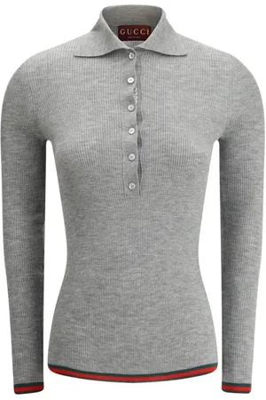 Gucci RibKnit Polo Jumper Model 670388