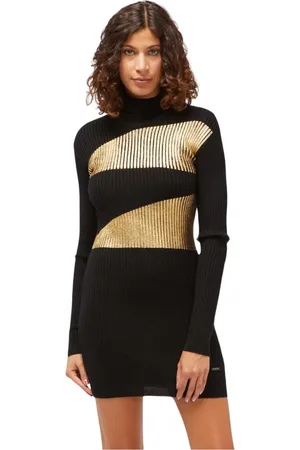 Custo Barcelona Roll Neck Dress with Logo Detail