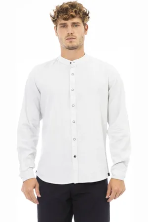 BALDININI Casual Shirts, male, , S, Korean Collar Shirt Livorno Style