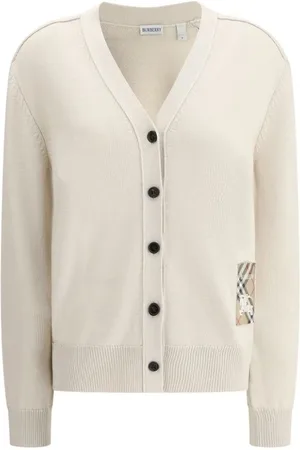 Burberry Wool Cardigan with V-Neck