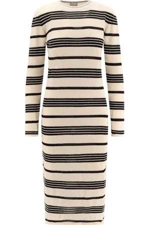 Moncler Striped Knit Maxi Dress