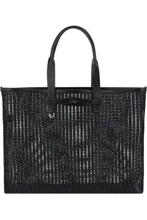 Dolce & Gabbana Perforated Mesh Tote Bag with Monogram