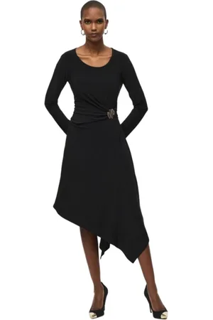 Joseph Ribkoff Round Neck Midi Dress